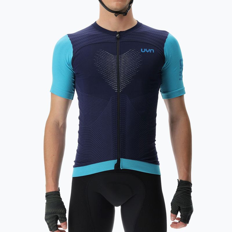 Fahrradtrikot für Männer UYN Garda peacot/blue radiance