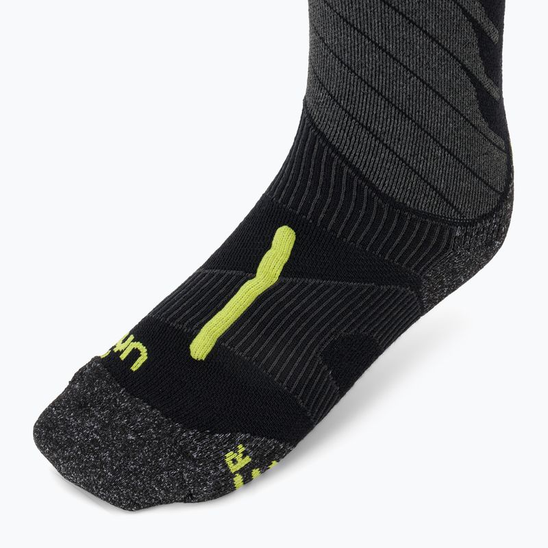 Skisocken Herren UYN Ski One Merino black/lime 3