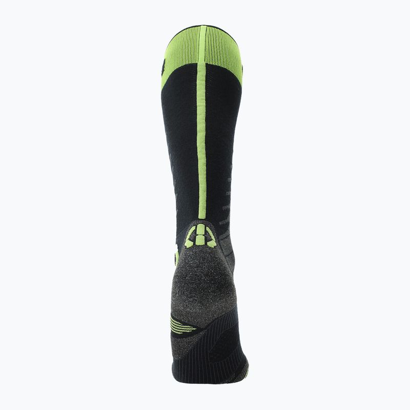 Skisocken Herren UYN Ski One Merino black/lime 4