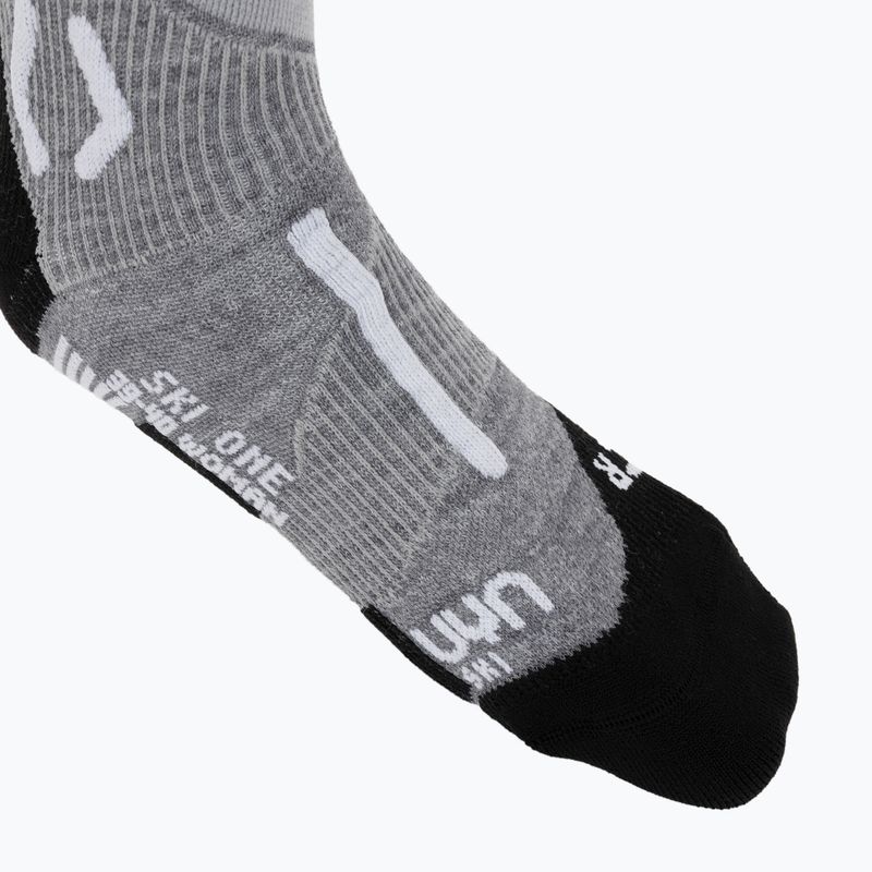 Damen Skisocken Uyn Ski One Merino Socks grey melange/white 3