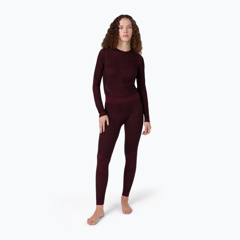 Damen Thermounterhose UYN Fusyon Biotech Windsor Wine 2
