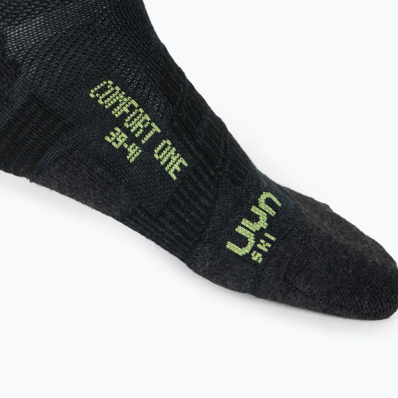 Herren Skisocken UYN Ski One Comfort Fit anthracite/lime 5