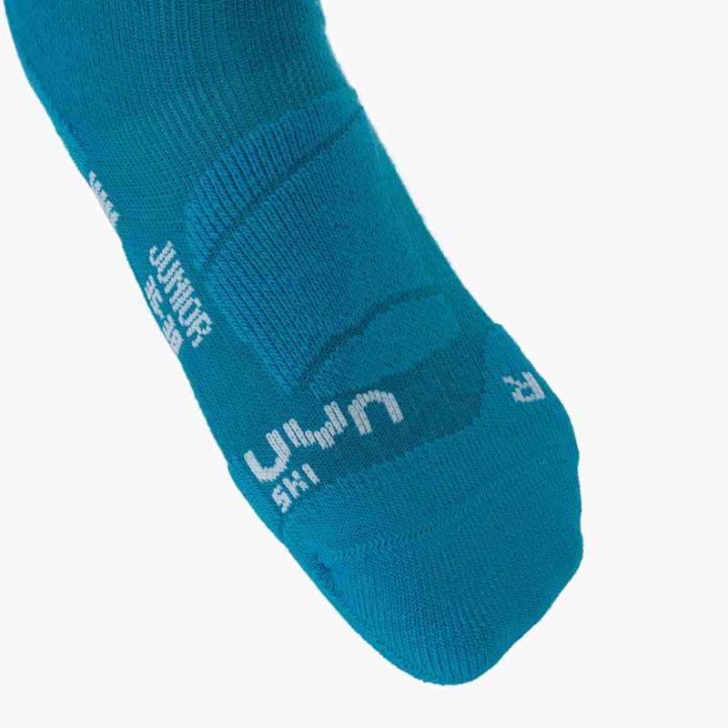 Skisocken Kinder UYN Junior Ski turquoise 3