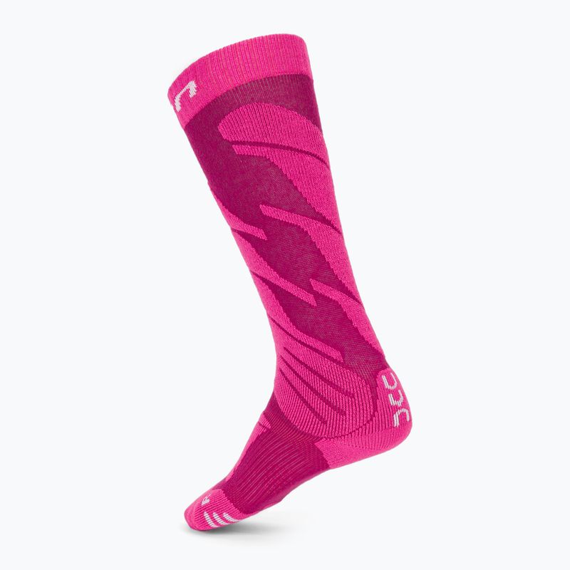Skisocken Kinder UYN Junior Ski pink 2