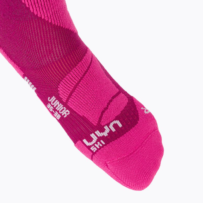 Skisocken Kinder UYN Junior Ski pink 3