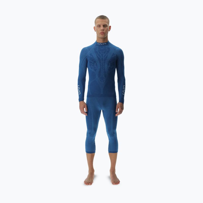 Herren Thermoaktivshirt UYN Elevatyon Biomorph Turtle Neck blue atoll 2