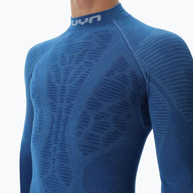 Herren Thermo-Longsleeve UYN Elevatyon Biomorph Turtle Neck Blue Atoll 5