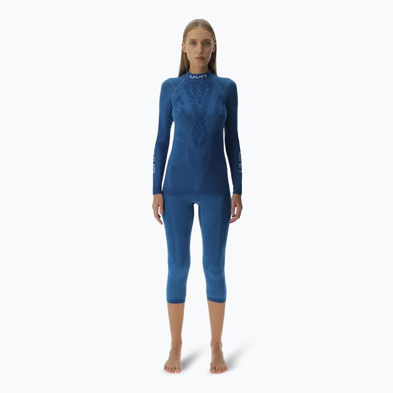 Damen Thermoaktivshirt UYN Elevation Biomorph LS Turtle Neck blue atoll 2