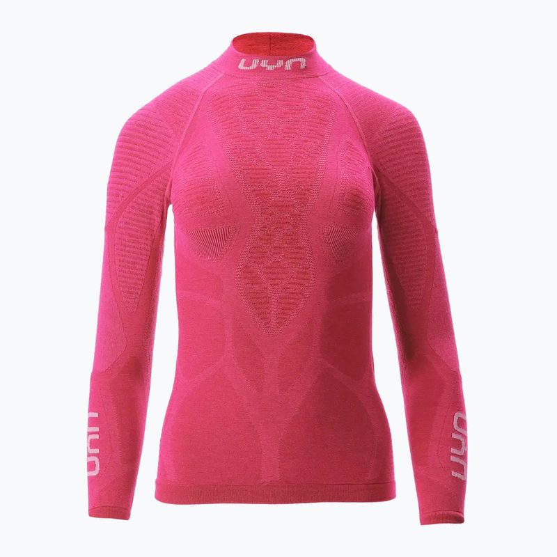 Damen Thermoaktivshirt UYN Elevation Biomorph LS Turtle Neck pink yarrow 7