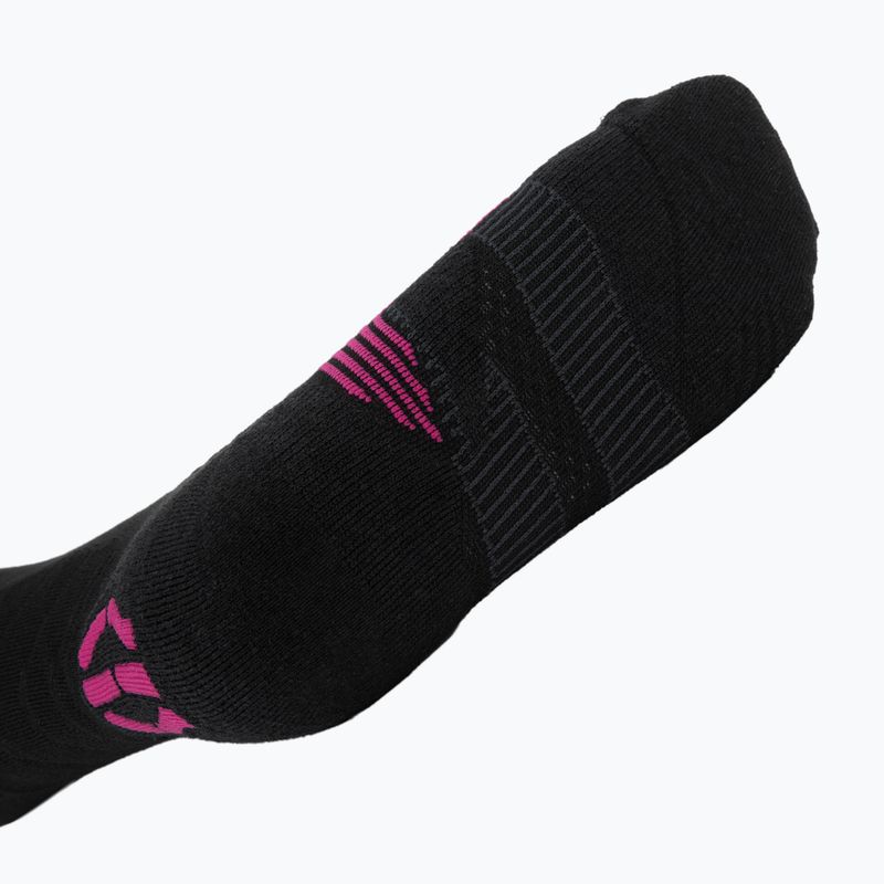 Skisocken Damen UYN Ski Touring One Bio black/pink yarrow 3