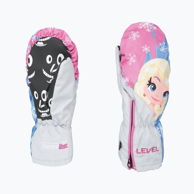 Level Lucky Mitt Kinder-Skihandschuh grau 6