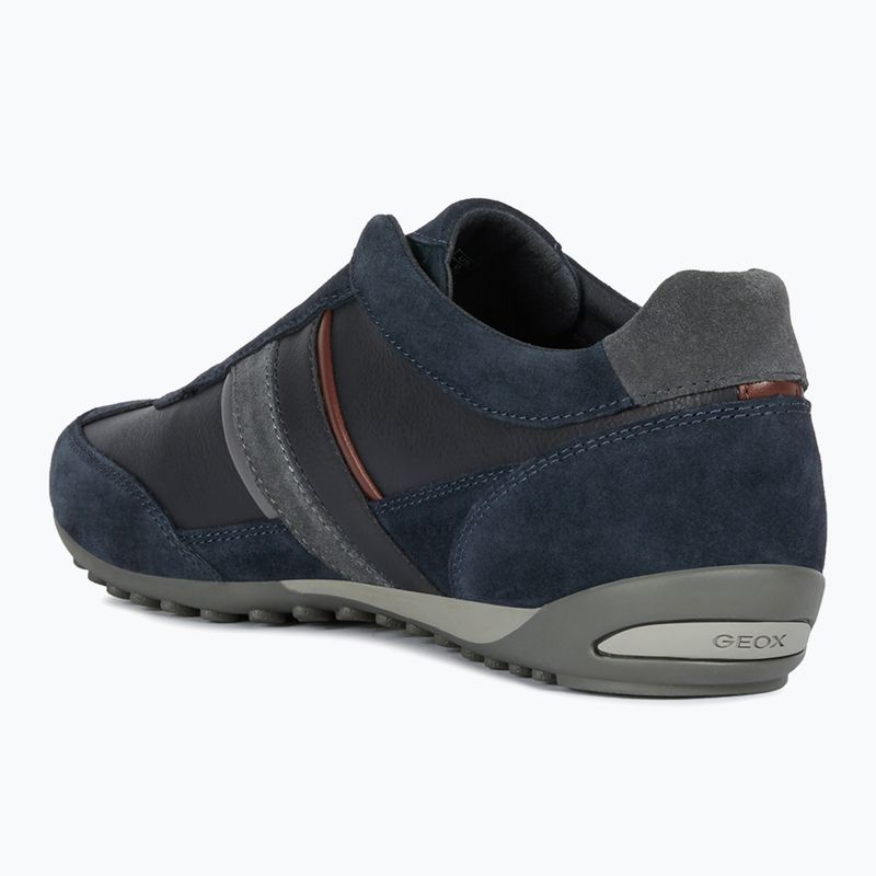 Geox Wells Herrenschuhe navy/burgundy 10