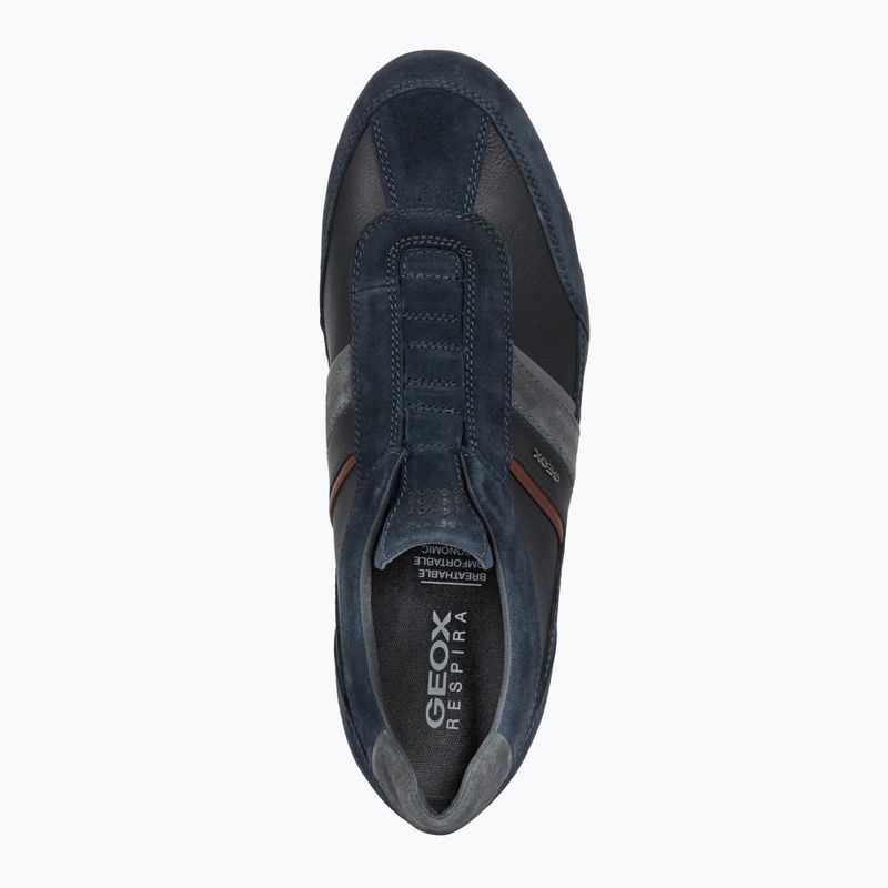 Geox Wells Herrenschuhe navy/burgundy 12