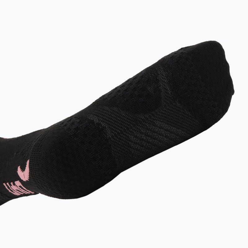 Damen-Skisocken UYN Ski One Pure Snow black/pink 3