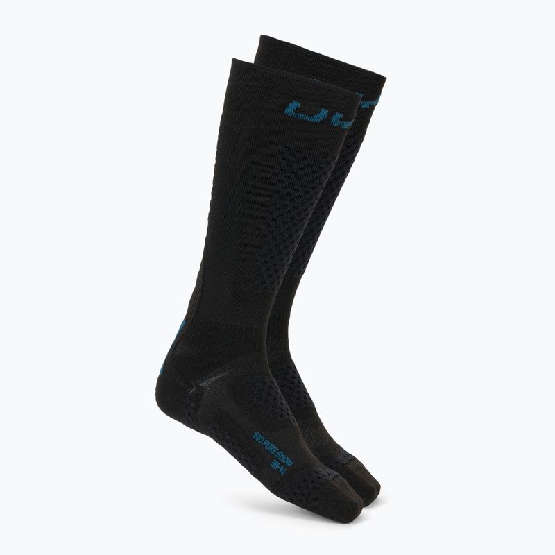 Herren Skisocken UYN One Pure Snow schwarz/blau