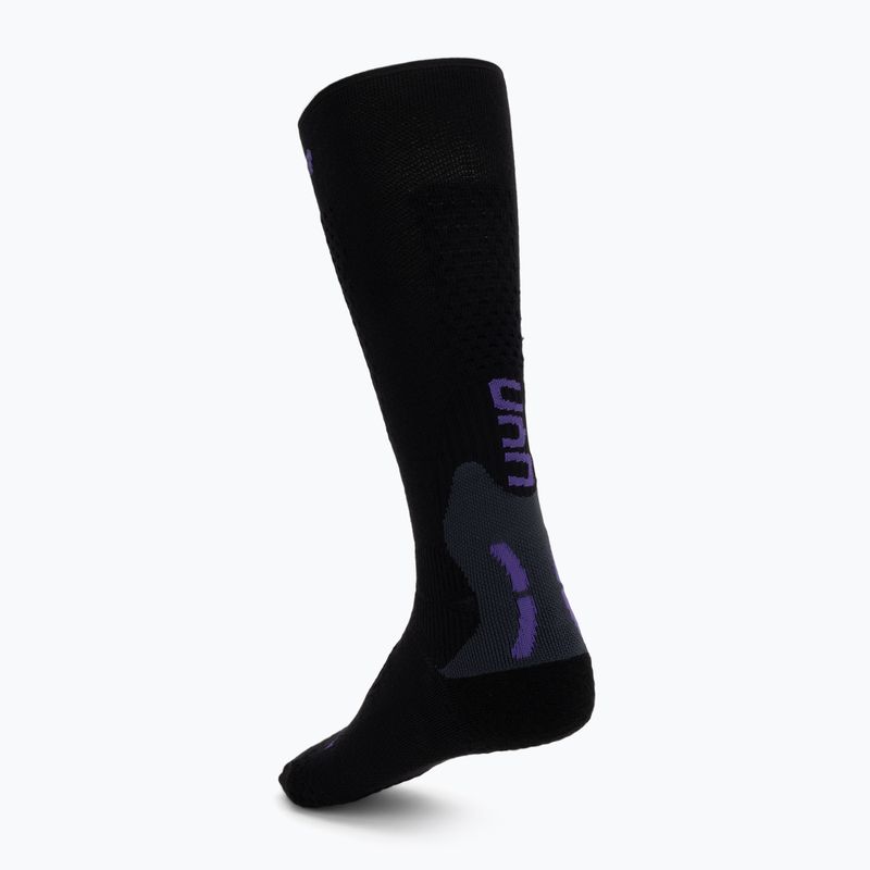 Damen Skisocken UYN Ski One Alpine Merino Socks black/violet 2