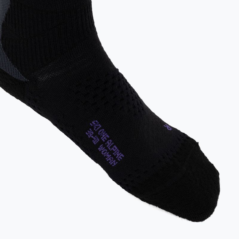 Damen Skisocken UYN Ski One Alpine Merino Socks black/violet 3
