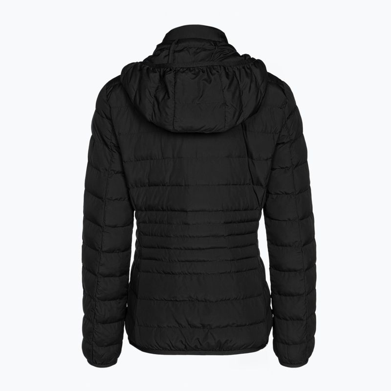 Jacke Damen EA7 Emporio Armani Train Core Lady Eco Down Hoodie black/logo light gold 2