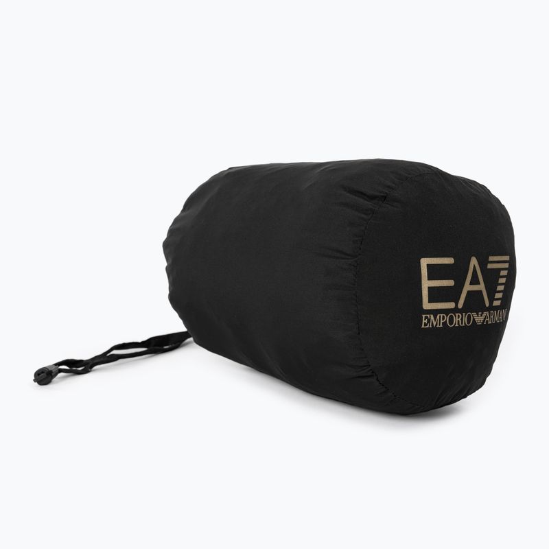 Jacke Damen EA7 Emporio Armani Train Core Lady Eco Down Hoodie black/logo light gold 4