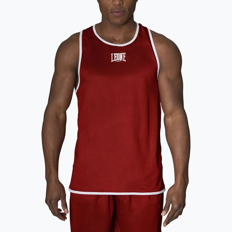 Doppelseitiges Herren Tank Top Leone Double Face Boxing Singlet blau/rot AB214 4
