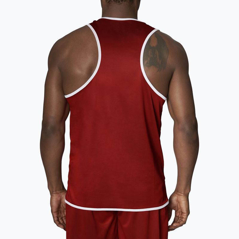Doppelseitiges Herren Tank Top Leone Double Face Boxing Singlet blau/rot AB214 5