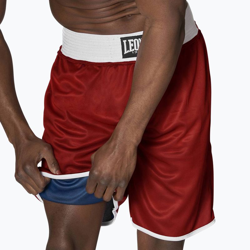 Leone Double Face Boxing Herren Wendeshorts blau/rot AB215 3