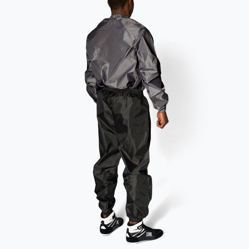 Saunaanzug Herren LEONE 1947 Sauna grey/black 2