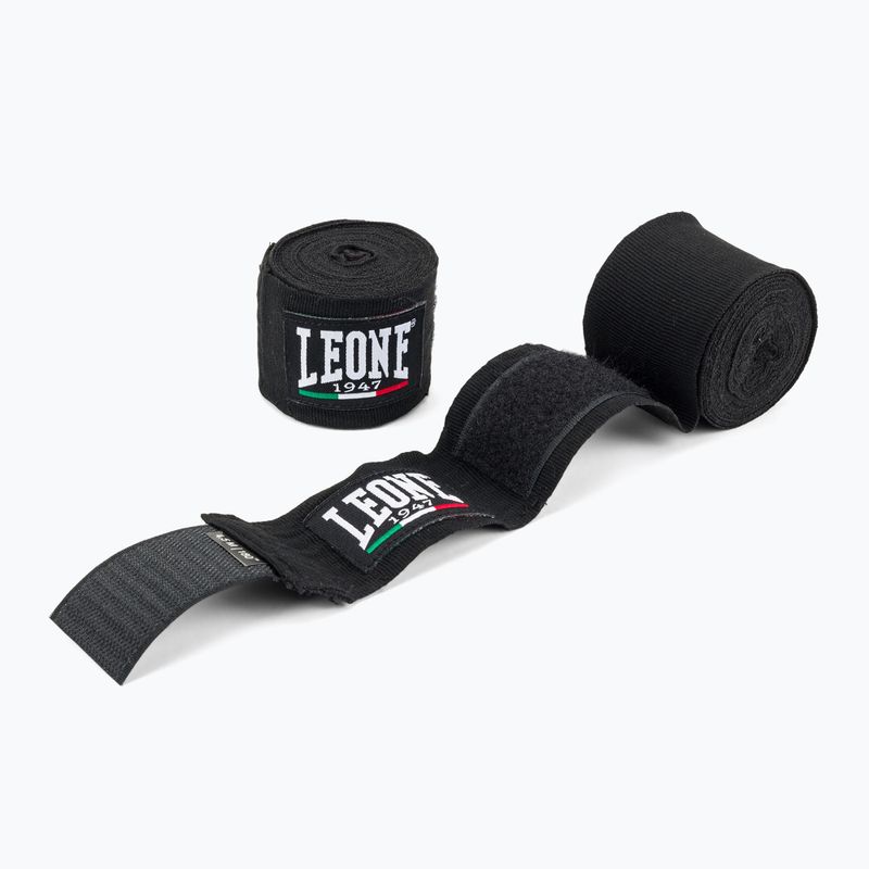 Boxbandagen LEONE 1947 Hand Wraps 450 cm schwarz
