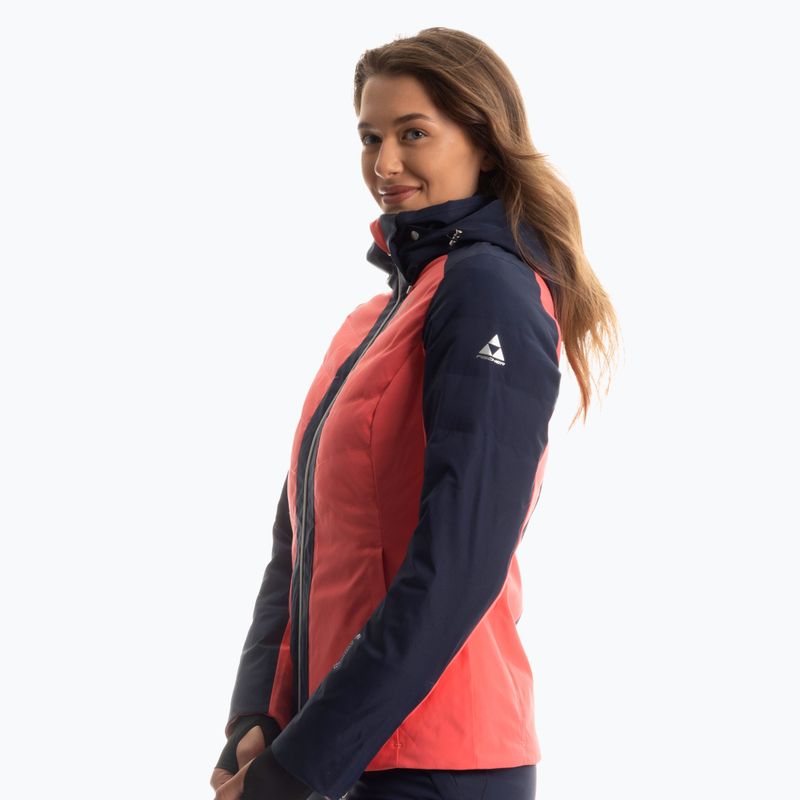 Damen Skijacke Fischer Soleil Neo calypso coral 3