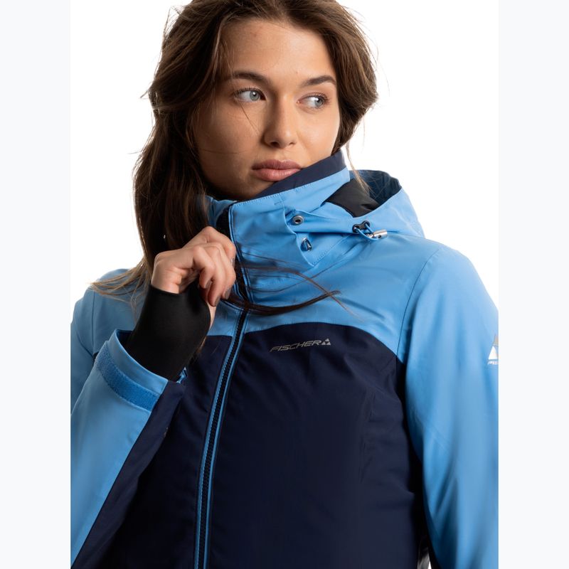 Damen-Skijacke Fischer Calista azurblau 4