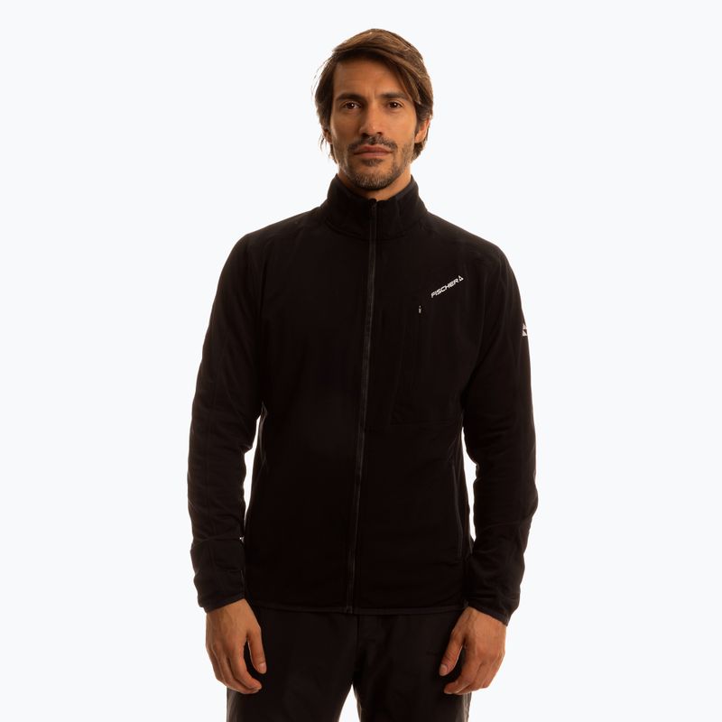 Ski Sweatshirt Hoodie Herren Fischer UP Flex black
