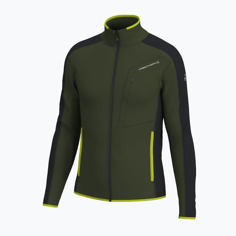 Ski Sweatshirt Hoodie Herren Fischer UP Flex rifle green