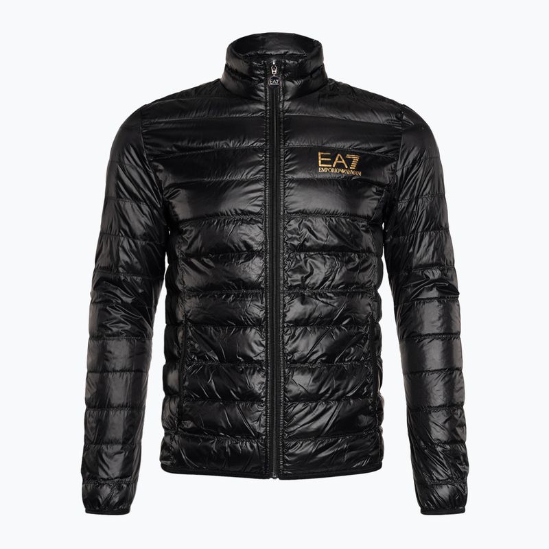 Jacke Herren EA7 Emporio Armani Train Core ID Down Light black/gold logo 6