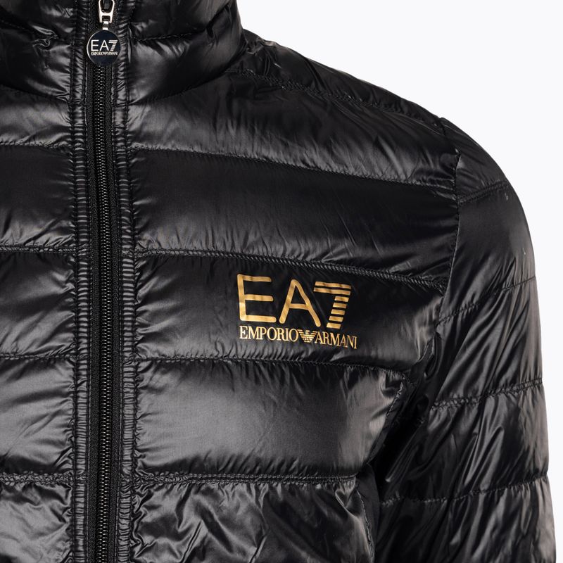 Jacke Herren EA7 Emporio Armani Train Core ID Down Light black/gold logo 8