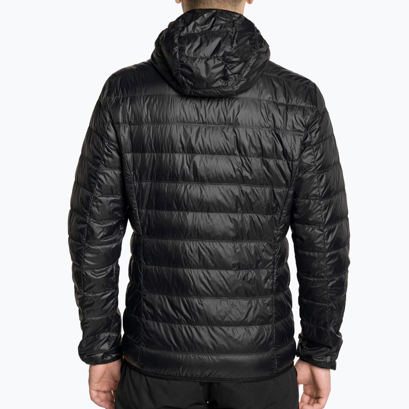 Jacke Herren EA7 Emporio Armani Train Core ID Down Light Hoodie black/gold logo 2