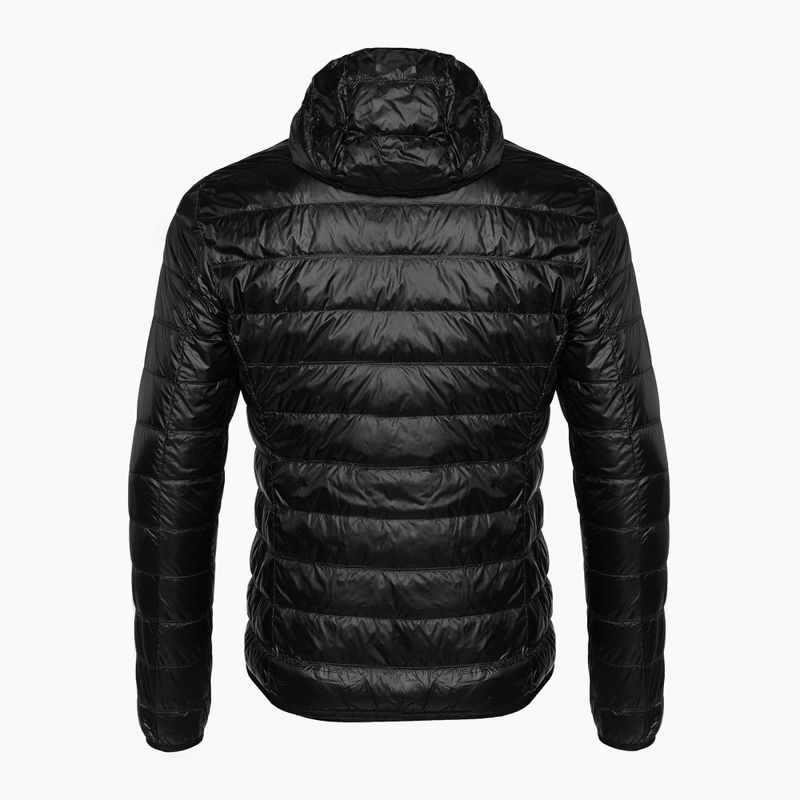 Jacke Herren EA7 Emporio Armani Train Core ID Down Light Hoodie black/gold logo 8