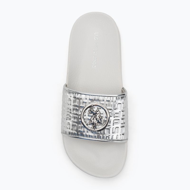U.S.Polo Assn Damen Flip-Flops IVY002B silber 5
