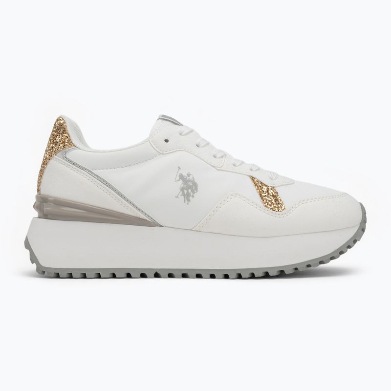 Schuhe Damen U.S. Polo Assn. BAYLE003C white/gold 2