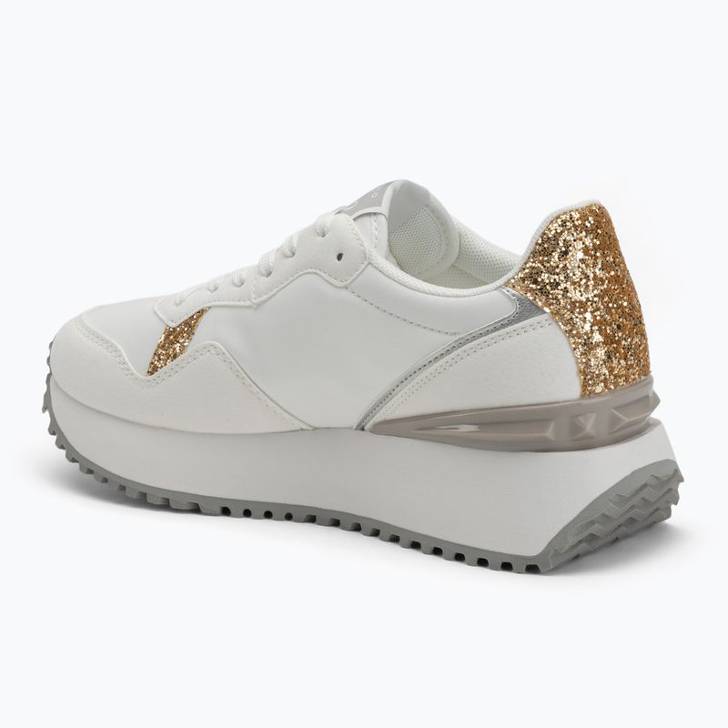 Schuhe Damen U.S. Polo Assn. BAYLE003C white/gold 3