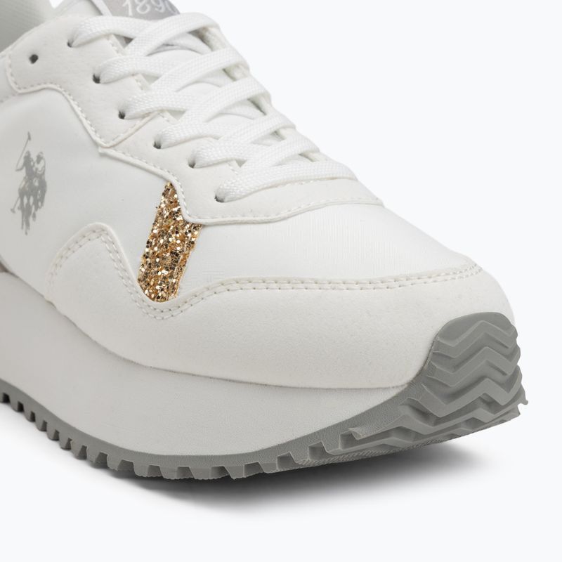 Schuhe Damen U.S. Polo Assn. BAYLE003C white/gold 7