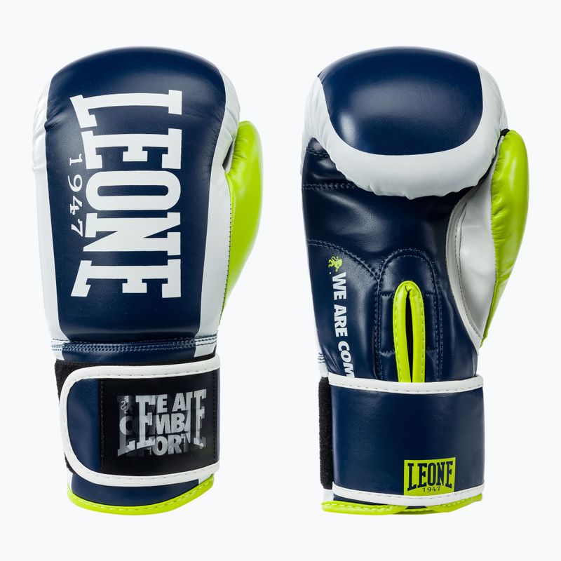 LEONE 1947 Logo Wacs Boxhandschuhe blau 3