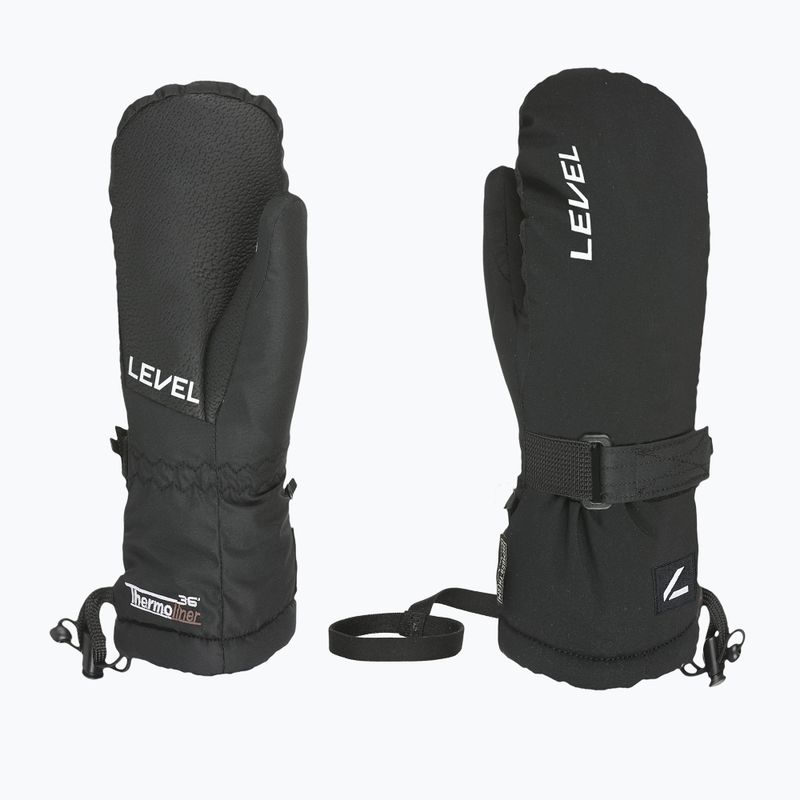 Kinder-Skihandschuhe Level Junior Mitt black
