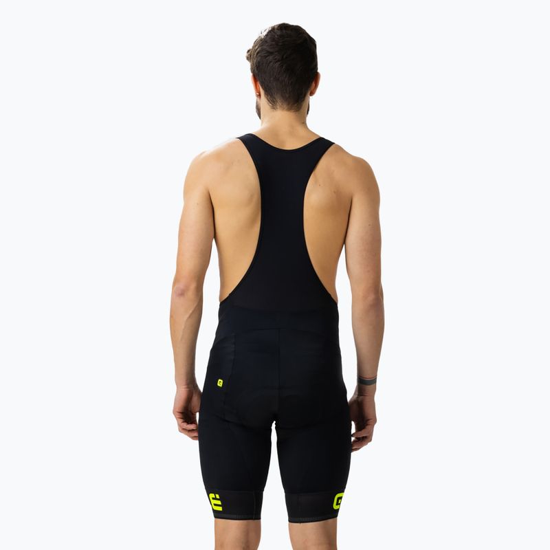 Herren Alé Corsa Bibshort Radlerhose schwarz/gelb L13654018 2