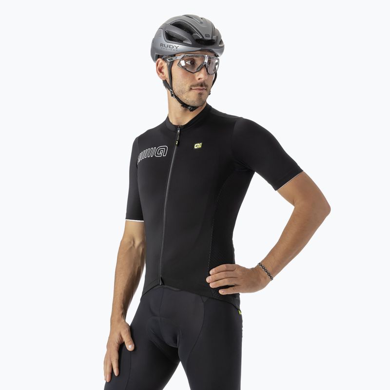 Herren Alé Color Block Fahrradtrikot schwarz L14240119