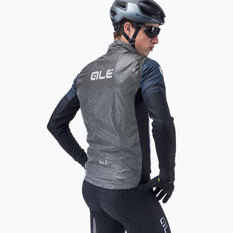 Herren Radweste Alè Schwarz Reflektierend Grau L20038401 2