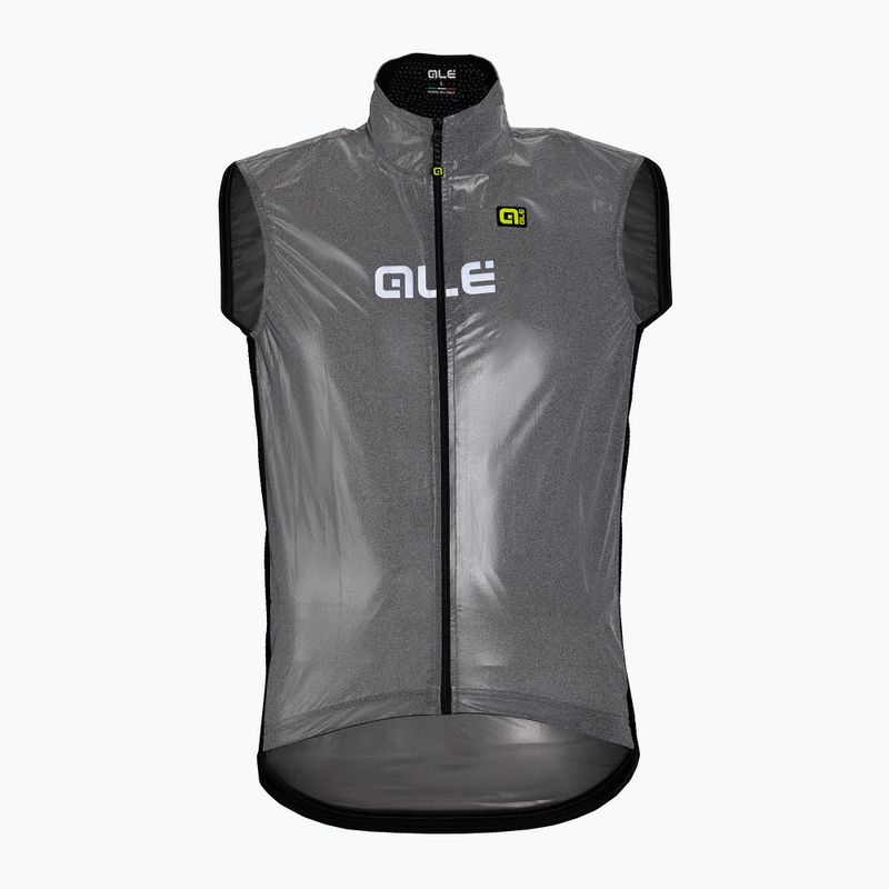 Herren Radweste Alè Schwarz Reflektierend Grau L20038401 6