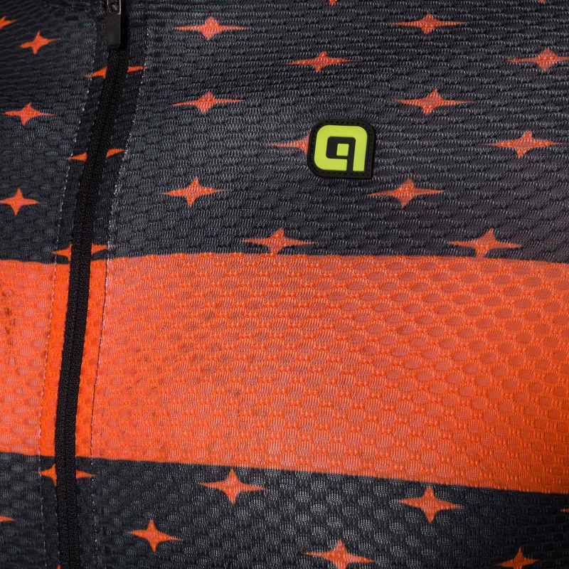 Herren Alé Stars grau-orangefarbenes Fahrradtrikot L21091403 3