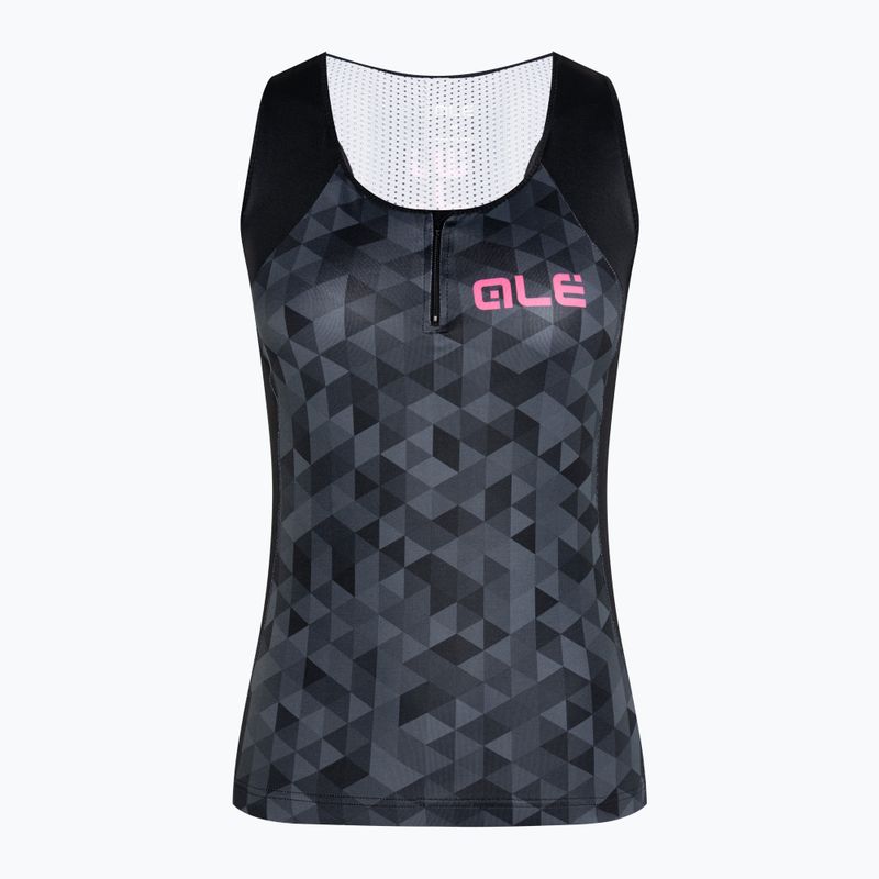 Damen Fahrradtrikot Alé Triangles grau/schwarz L21112401 6