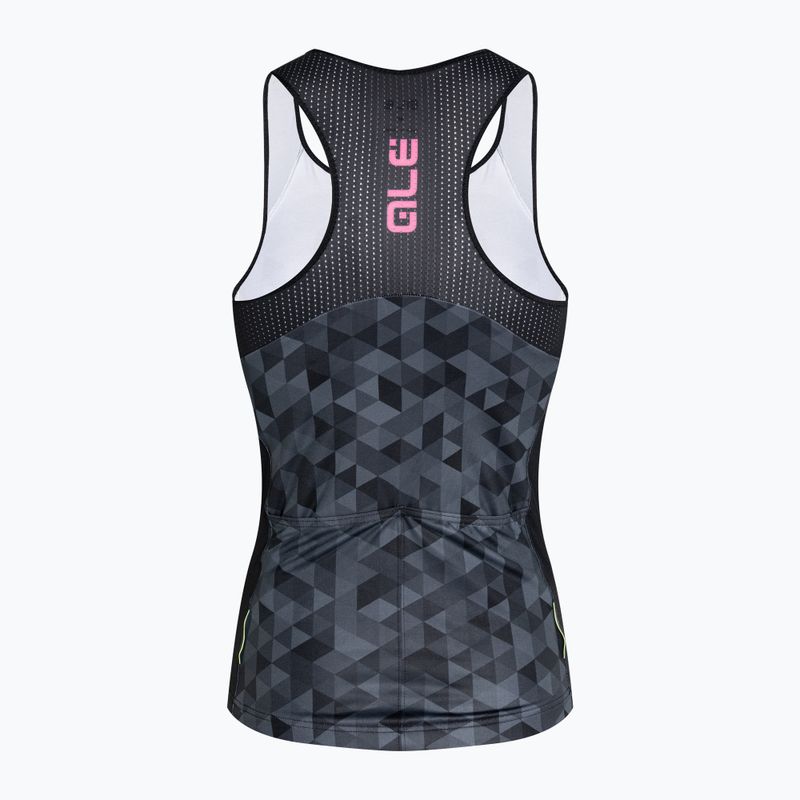 Damen Fahrradtrikot Alé Triangles grau/schwarz L21112401 7