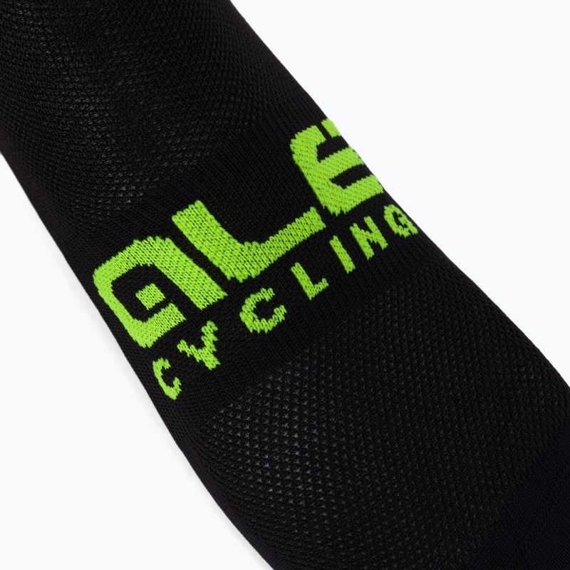 Alé Scanner Fahrradsocken schwarz und gelb L21181460 3